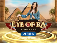 Eye of Ra themed roulette with 2000x top multiplier